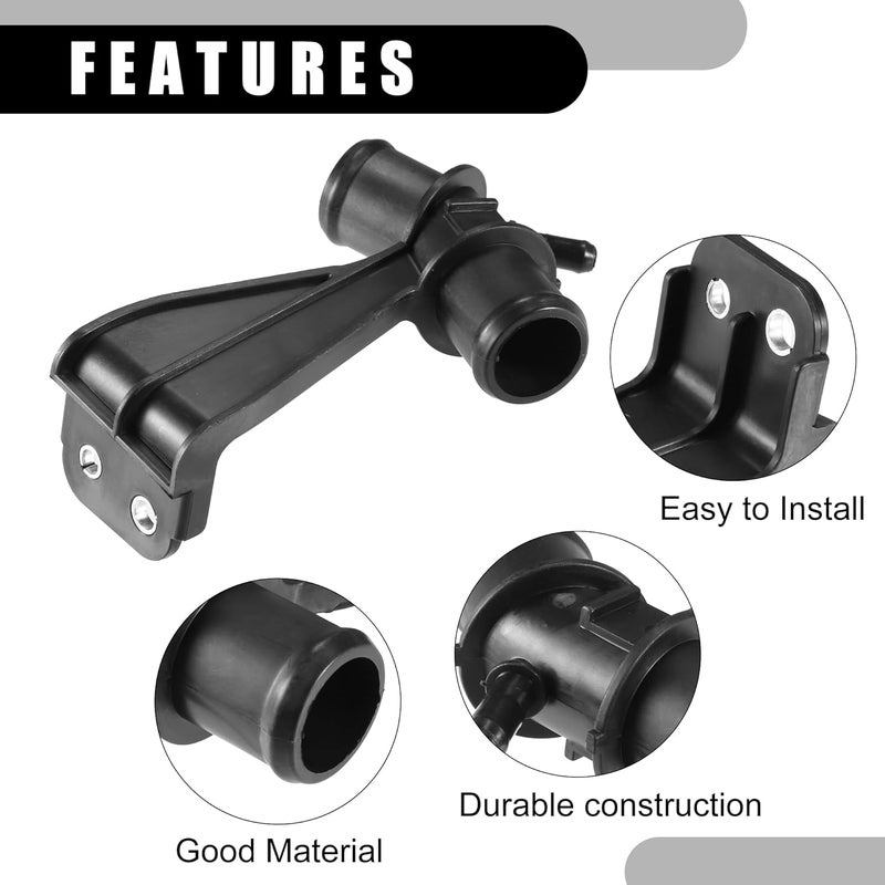 Partuto Engine Radiator Water Outlet Coolant Pipe No.165770T030 - Car Outlet Heater Hose Connector - for Toyota Corolla 1.8L 2009-2014 Plastic Black 1 Pc - Image 5